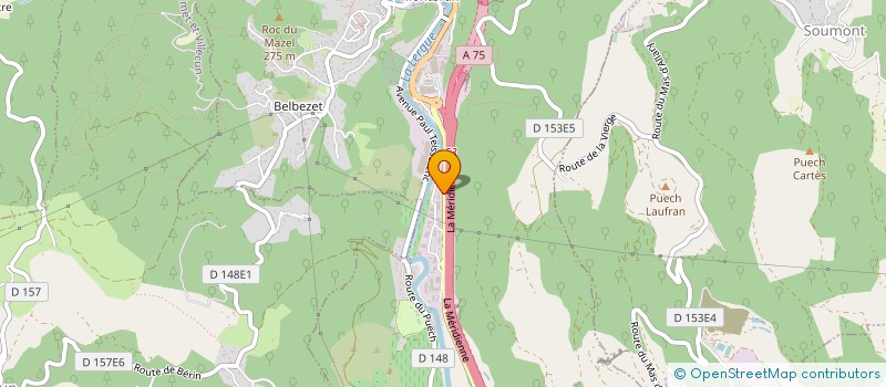 localisation de l'entreprise MONSIEUR FABRICE NOTERMAN  LODEVE