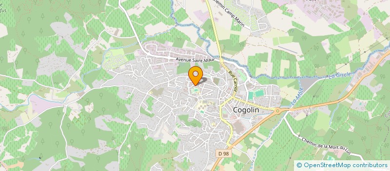 localisation de l'entreprise MONSIEUR FABRICE ORTUNO à COGOLIN