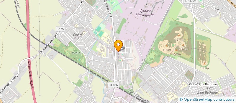 localisation de l'entreprise MONSIEUR FABRICE OSTROWSKI  MAZINGARBE