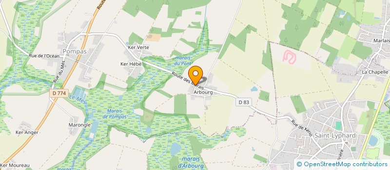 localisation de l'entreprise MONSIEUR FABRICE PADIOLLEAU  SAINT-LYPHARD