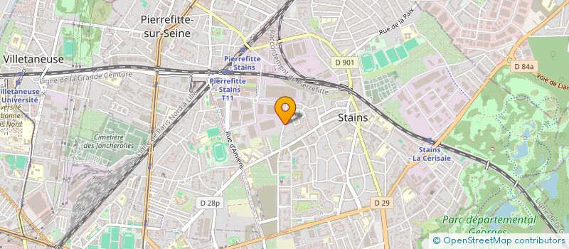 localisation de l'entreprise MONSIEUR FABRICE PAJANISSAMY à STAINS