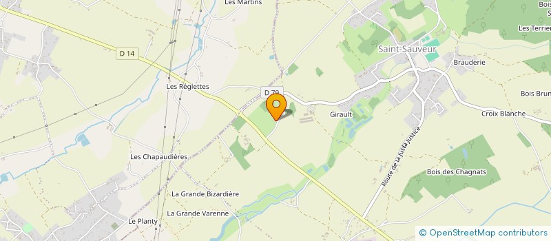 localisation de l'entreprise MONSIEUR FABRICE PALLUAUD  SENILLE-SAINT-SAUVEUR