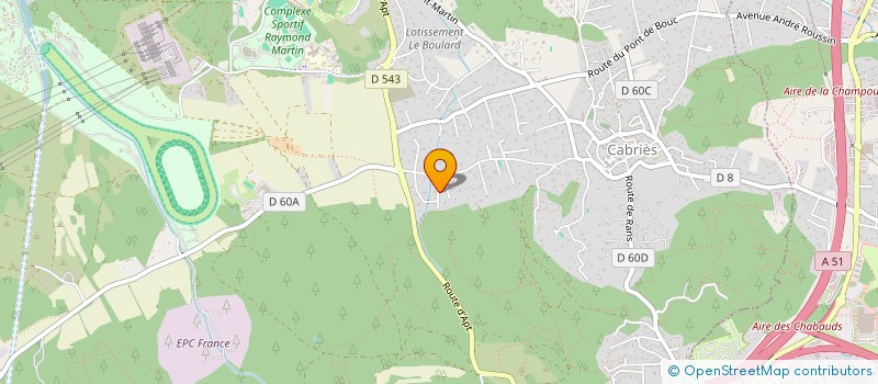 localisation de l'entreprise MONSIEUR FABRICE PALUMBO  CABRIES