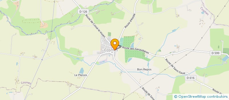 localisation de l'entreprise MONSIEUR FABRICE PALUSSIERE  COSMES
