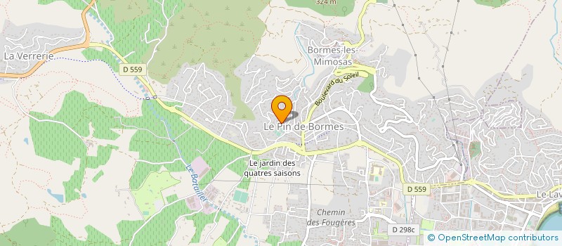 localisation de l'entreprise MONSIEUR FABRICE PASQUALI  BORMES-LES-MIMOSAS