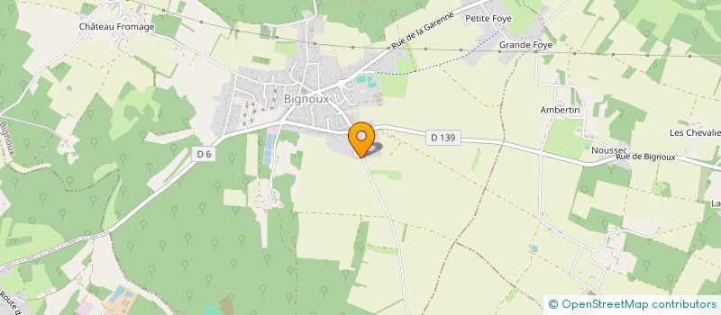 localisation de l'entreprise MONSIEUR FABRICE PASQUIER  BIGNOUX