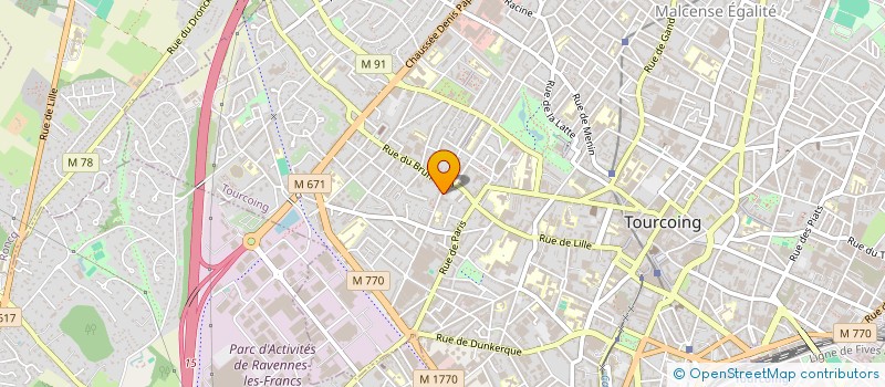 localisation de l'entreprise MONSIEUR FABRICE PAUMIER  TOURCOING