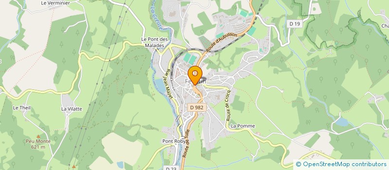 localisation de l'entreprise MONSIEUR FABRICE PAUWELS à FELLETIN