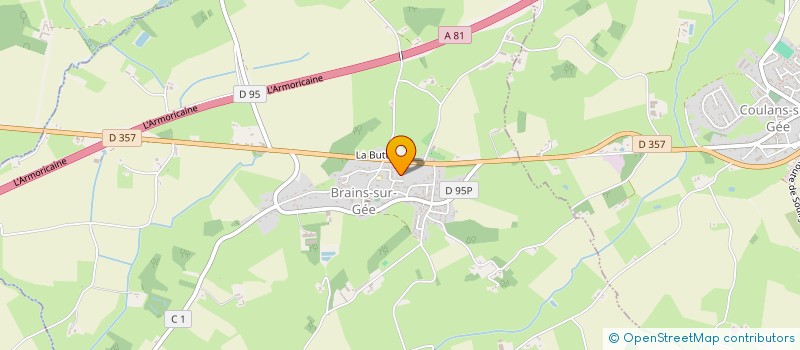 localisation de l'entreprise MONSIEUR FABRICE PAVIN  BRAINS-SUR-GEE