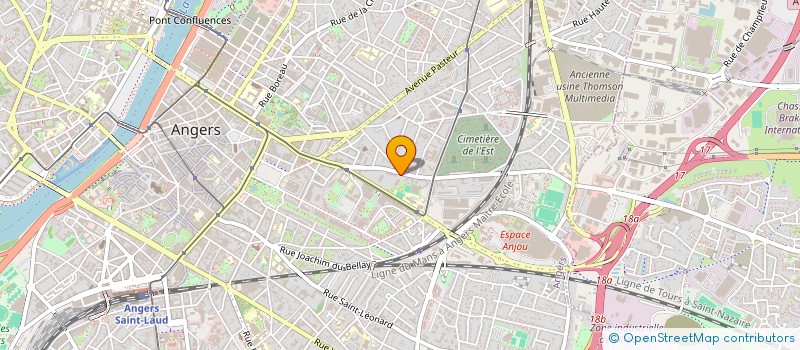 localisation de l'entreprise MONSIEUR FABRICE PEDRONO  ANGERS