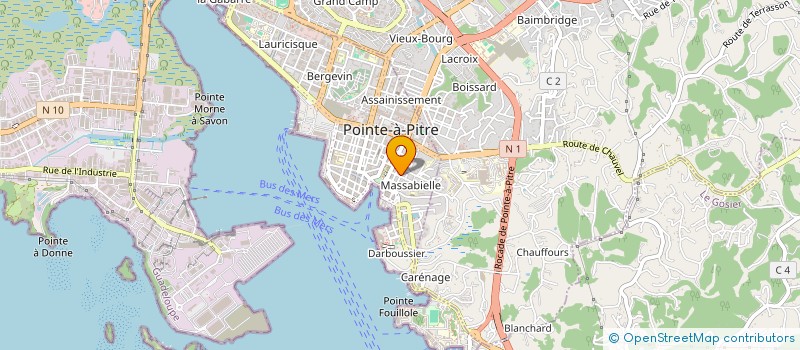 localisation de l'entreprise MONSIEUR FABRICE PEDURAND à POINTE A PITRE