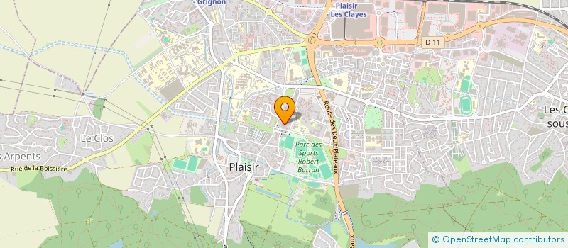 localisation de l'entreprise MONSIEUR FABRICE PEIGNE  PLAISIR