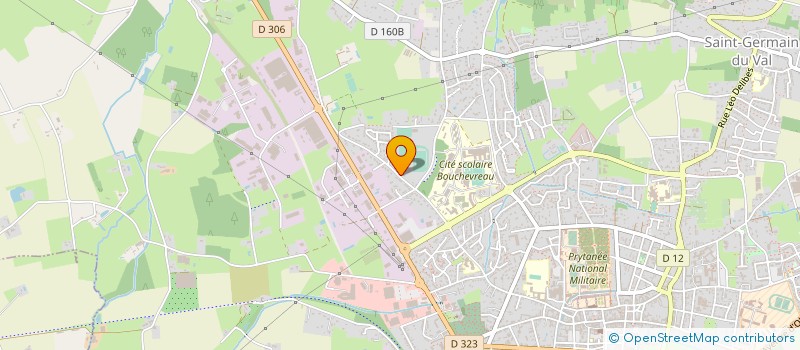 localisation de l'entreprise MONSIEUR FABRICE PELLEGRINI  LA FLECHE