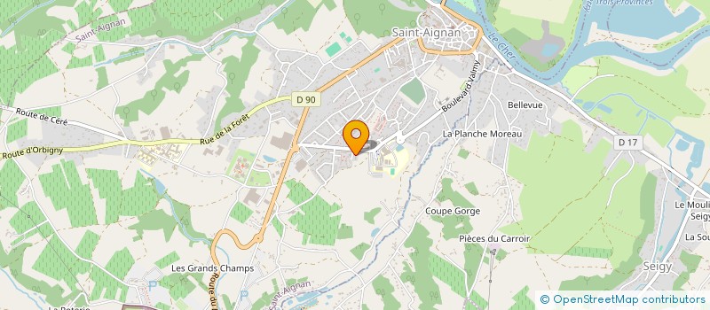 localisation de l'entreprise MONSIEUR FABRICE PELTIER à SAINT-AIGNAN