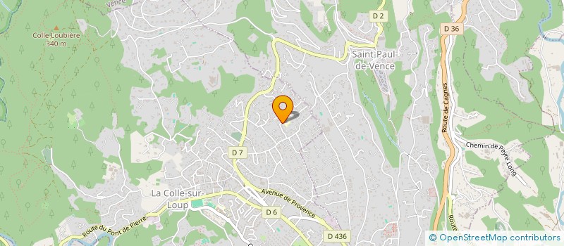 localisation de l'entreprise MONSIEUR FABRICE PELUSO à LA COLLE-SUR-LOUP