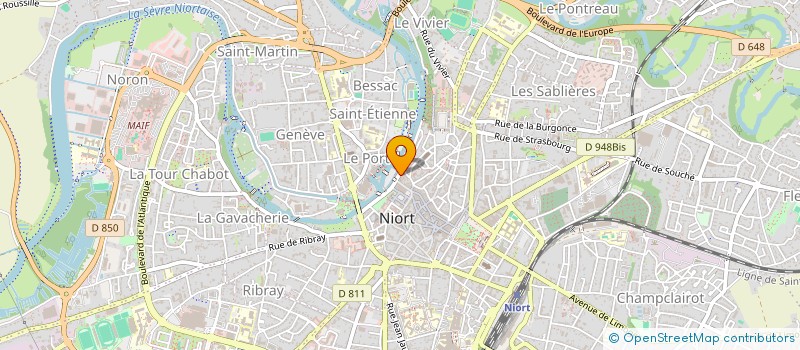 localisation de l'entreprise MONSIEUR FABRICE PENAUX à NIORT