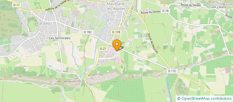 localisation de l'entreprise MONSIEUR FABRICE PERELLI à MAUSSANE-LES-ALPILLES