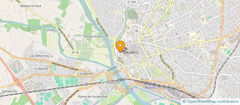 localisation de l'entreprise MONSIEUR FABRICE PEREZ  BEZIERS