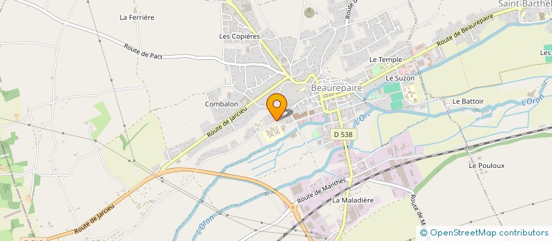 localisation de l'entreprise MONSIEUR FABRICE PEROUZE  DAVEZIEUX