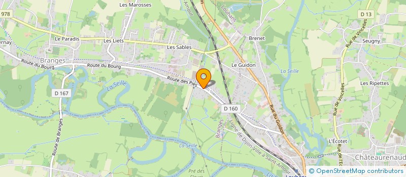 localisation de l'entreprise MONSIEUR FABRICE PERRIN  BRANGES