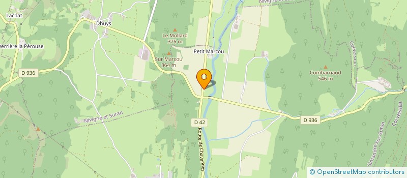 localisation de l'entreprise MONSIEUR FABRICE PERRIN  SIMANDRE-SUR-SURAN