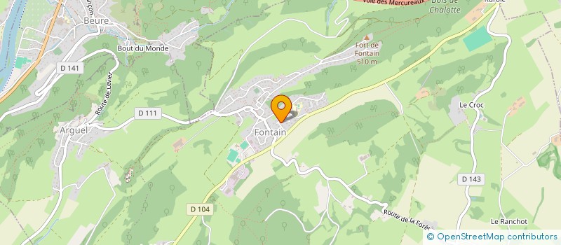 localisation de l'entreprise MONSIEUR FABRICE PERRIN  FONTAIN