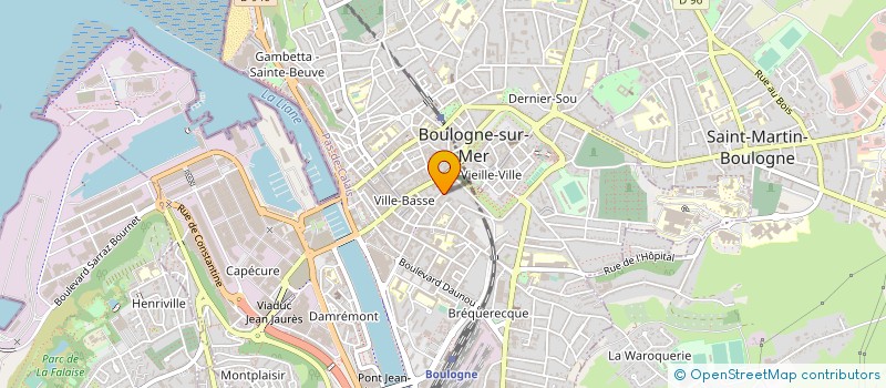 localisation de l'entreprise MONSIEUR FABRICE PERROT à BOULOGNE-SUR-MER