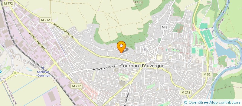 localisation de l'entreprise MONSIEUR FABRICE PETELET  COURNON D AUVERGNE