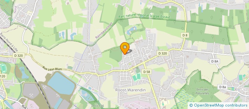 localisation de l'entreprise MONSIEUR FABRICE PETIT  ROOST-WARENDIN