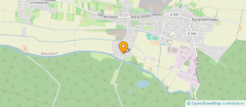 localisation de l'entreprise MONSIEUR FABRICE PFRIMMER  BETSCHDORF