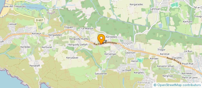 localisation de l'entreprise MONSIEUR FABRICE PHILIPPE  PLOGOFF