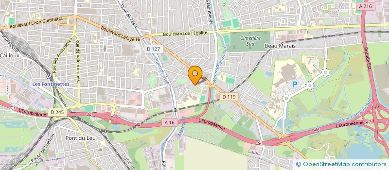 localisation de l'entreprise MONSIEUR FABRICE PHILIPPO  CALAIS