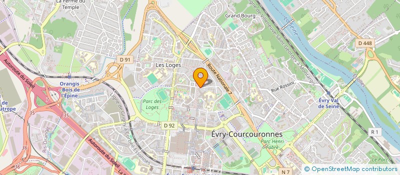 localisation de l'entreprise MONSIEUR FABRICE PIAM KUATE  EVRY-COURCOURONNES