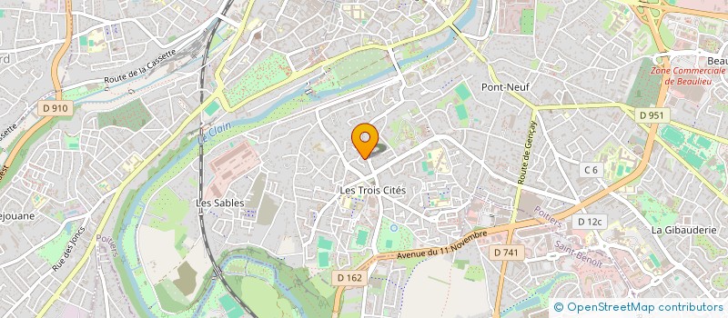 localisation de l'entreprise MONSIEUR FABRICE PICAUD  POITIERS