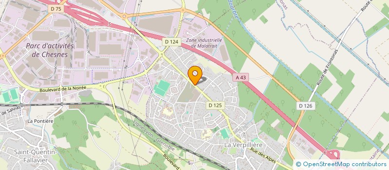 localisation de l'entreprise MONSIEUR FABRICE PIEDIPALUMBO à LA VERPILLIERE