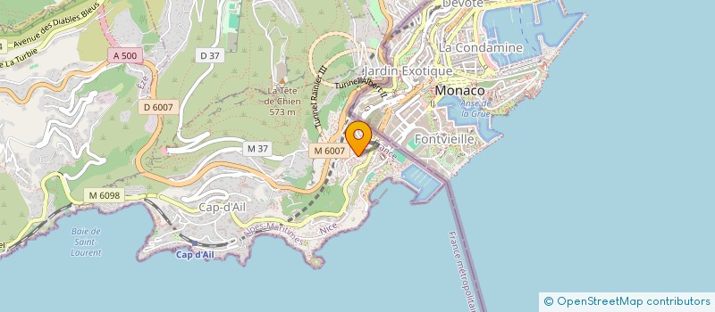 localisation de l'entreprise MONSIEUR FABRICE PIEROTTI  CAP-D'AIL