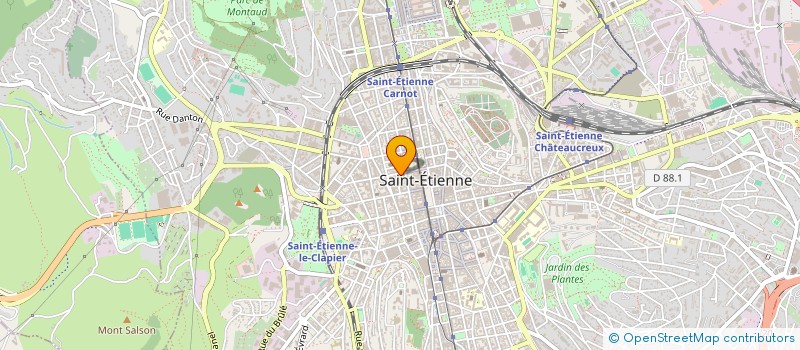 localisation de l'entreprise MONSIEUR FABRICE PILLONEL  SAINT-ETIENNE