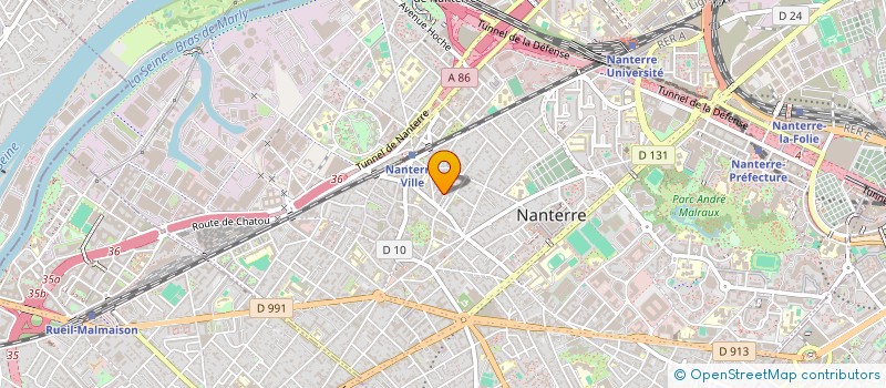 localisation de l'entreprise MONSIEUR FABRICE PITOLET  NANTERRE