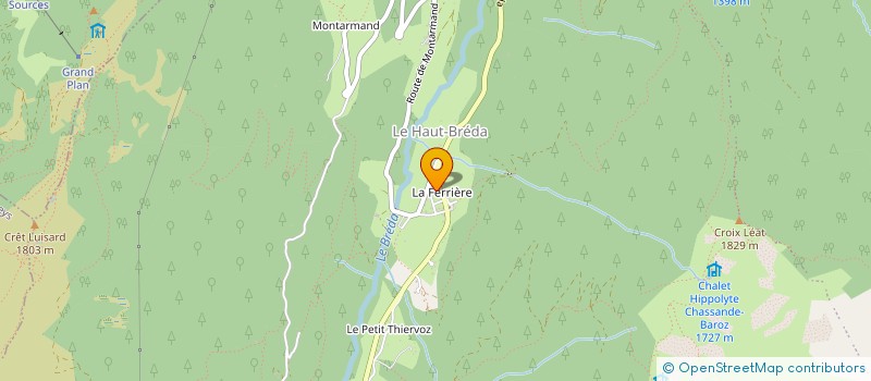 localisation de l'entreprise MONSIEUR FABRICE PITTANA  LE MOUTARET