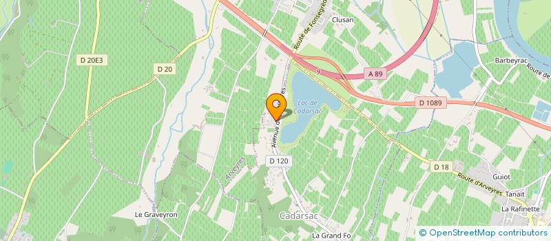 localisation de l'entreprise MONSIEUR FABRICE PLANO  CADARSAC