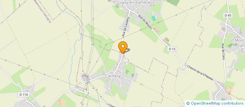 localisation de l'entreprise MONSIEUR FABRICE POINDRON  CAULLERY