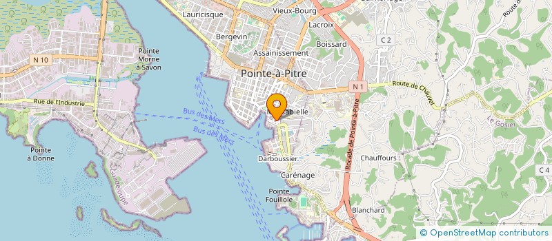 localisation de l'entreprise MONSIEUR FABRICE POLYCARPE à POINTE-A-PITRE
