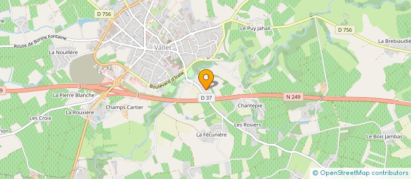 localisation de l'entreprise MONSIEUR FABRICE PORET à VALLET