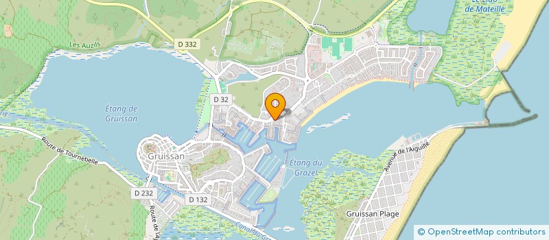 localisation de l'entreprise MONSIEUR FABRICE POUCHIN  GRUISSAN