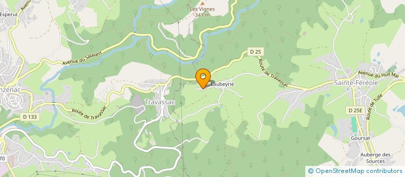 localisation de l'entreprise MONSIEUR FABRICE POUDEVIGNE  SAINTE-FEREOLE