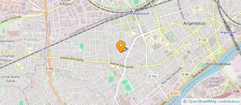 localisation de l'entreprise MONSIEUR FABRICE POUJADE à ARGENTEUIL