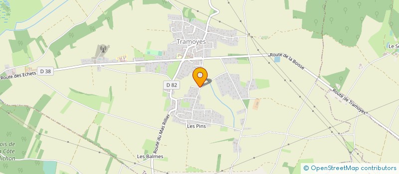 localisation de l'entreprise MONSIEUR FABRICE POULARD  TRAMOYES