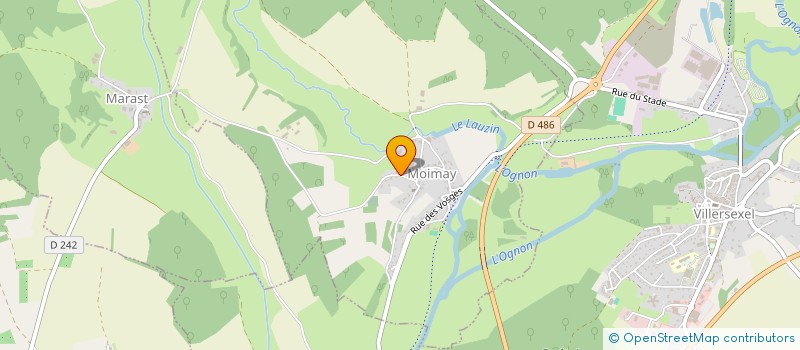 localisation de l'entreprise MONSIEUR FABRICE POULHES  MOIMAY