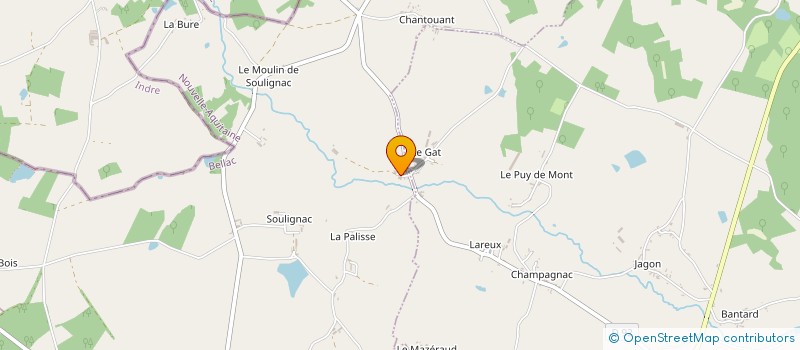 localisation de l'entreprise MONSIEUR FABRICE POUPART  CROMAC