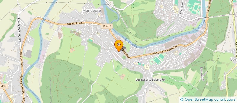 localisation de l'entreprise MONSIEUR FABRICE POURCHOT  MANDEURE